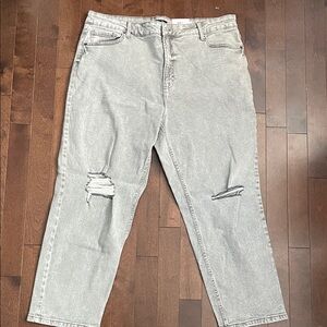 George women’s  Light Gray Relaxed Jeans